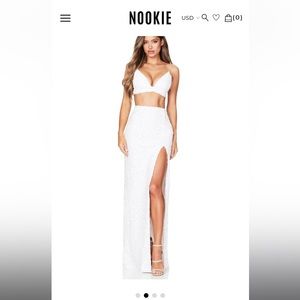 Nookie White Whitney Skirt and Top Set